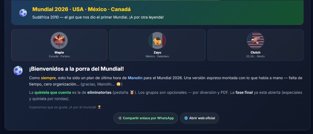 Logo de Porra Mundial 2026